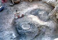 Tumba 452 en proceso de excavación. Agosto de 1980
