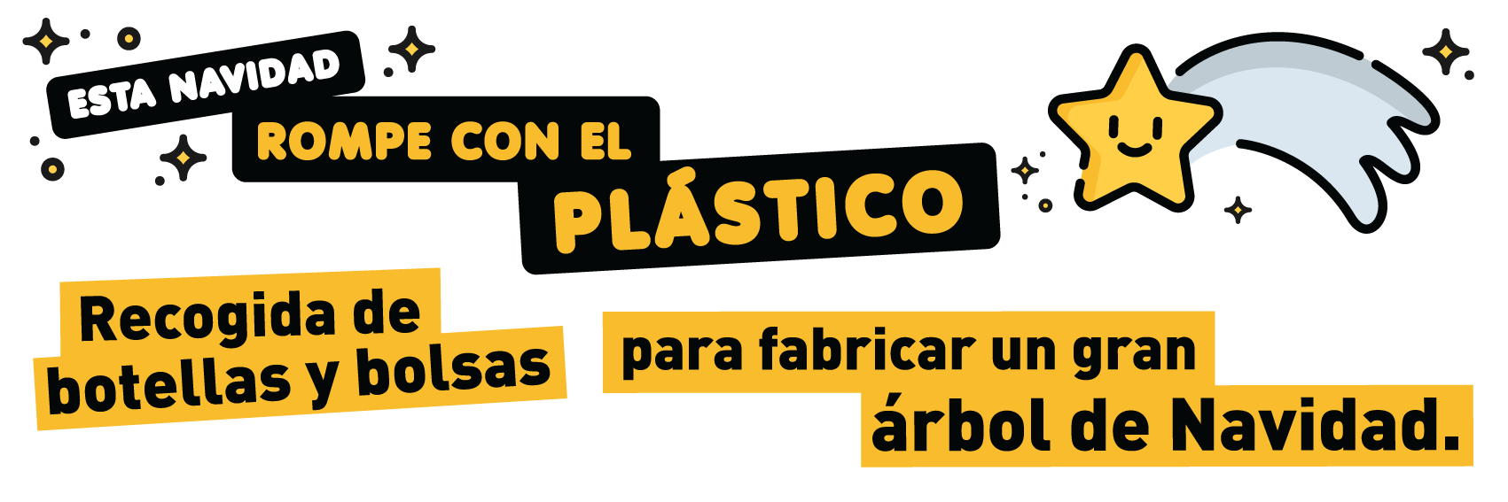 Campaña contra el plástico. Árbol de navidad 2018. Campus Sostenible. Cabecera