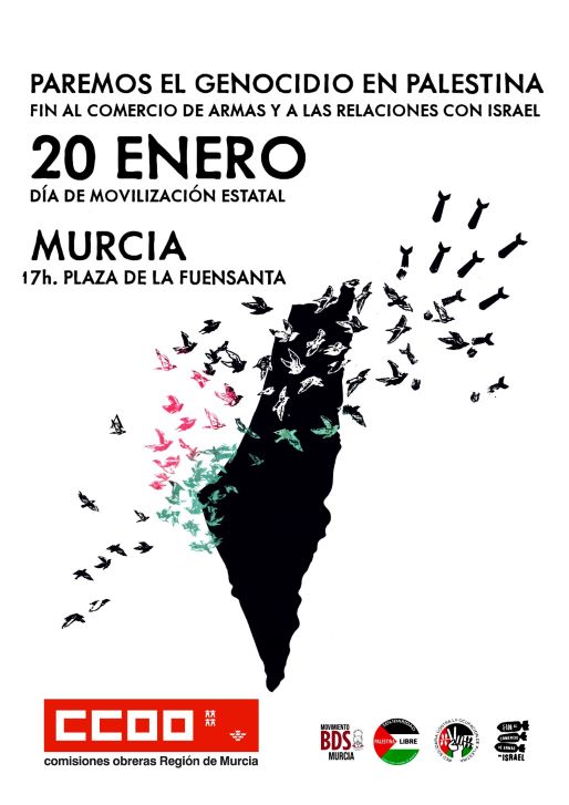 Paremos el genocidio- Manifestación 20 Enero 17 h. Plaza Fuensanta