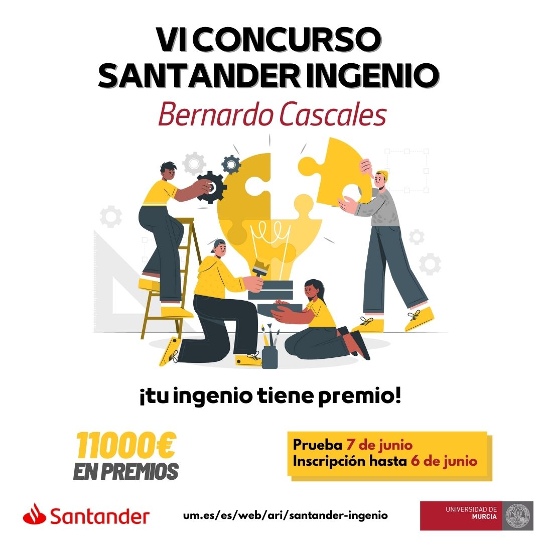 Publicados los ganadores VI Concurso Santander Ingenio - Universidad de Murcia 