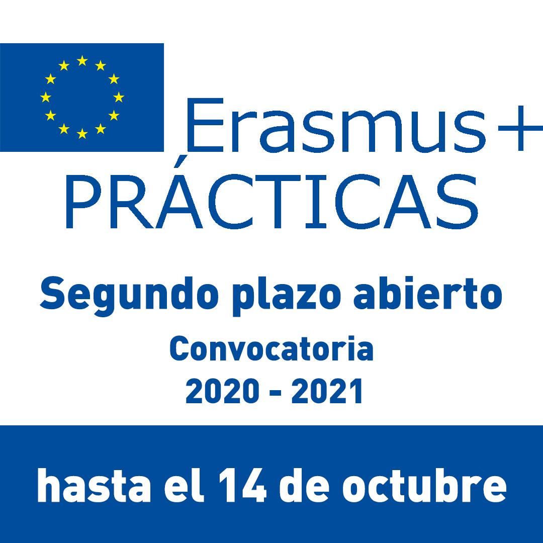 Recordatorio: plazo para solicitar Erasmus+ Prácticas hasta 14 de octubre