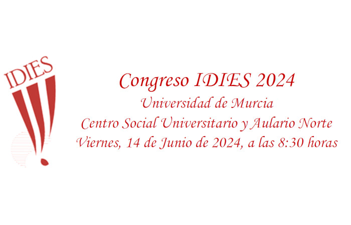 Congreso IDIES - Viernes 14 junio - 8.30h (Centro Social Universitario - Campus de Espinardo)