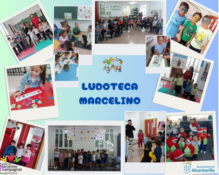 Imagen de la luneta Marcelino con menores participando en las actividades