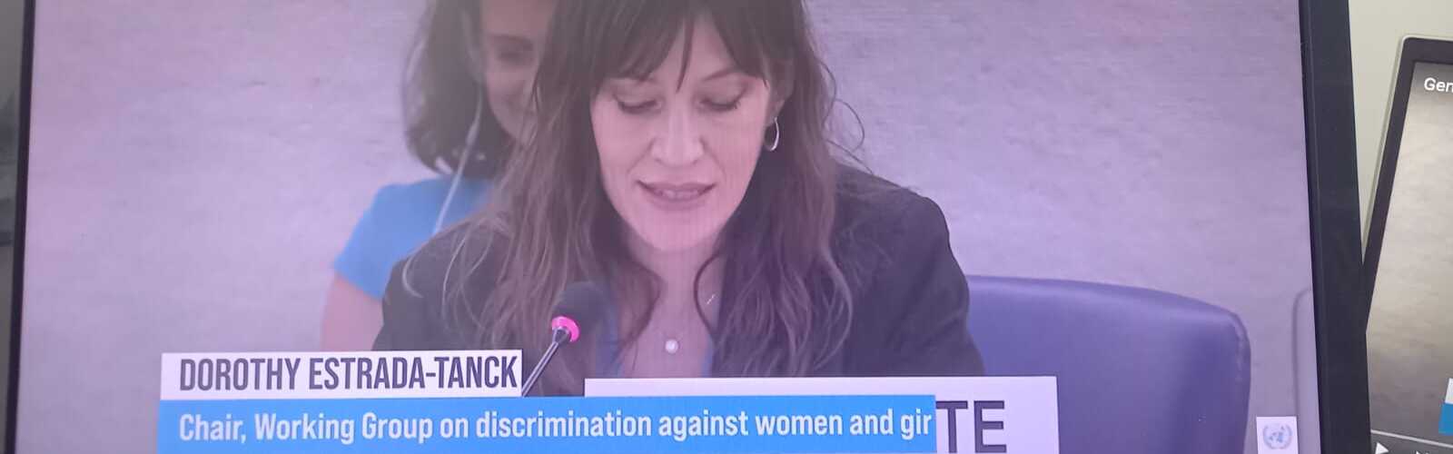La profesora Dorothy Estrada presenta el informe de la ONU sobre la reacción frente a la igualdad de género
