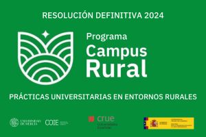 Resolución Definitiva: 20 prácticas para estudiantes UMU dentro del Programa Campus Rural, Curso 2023/2024