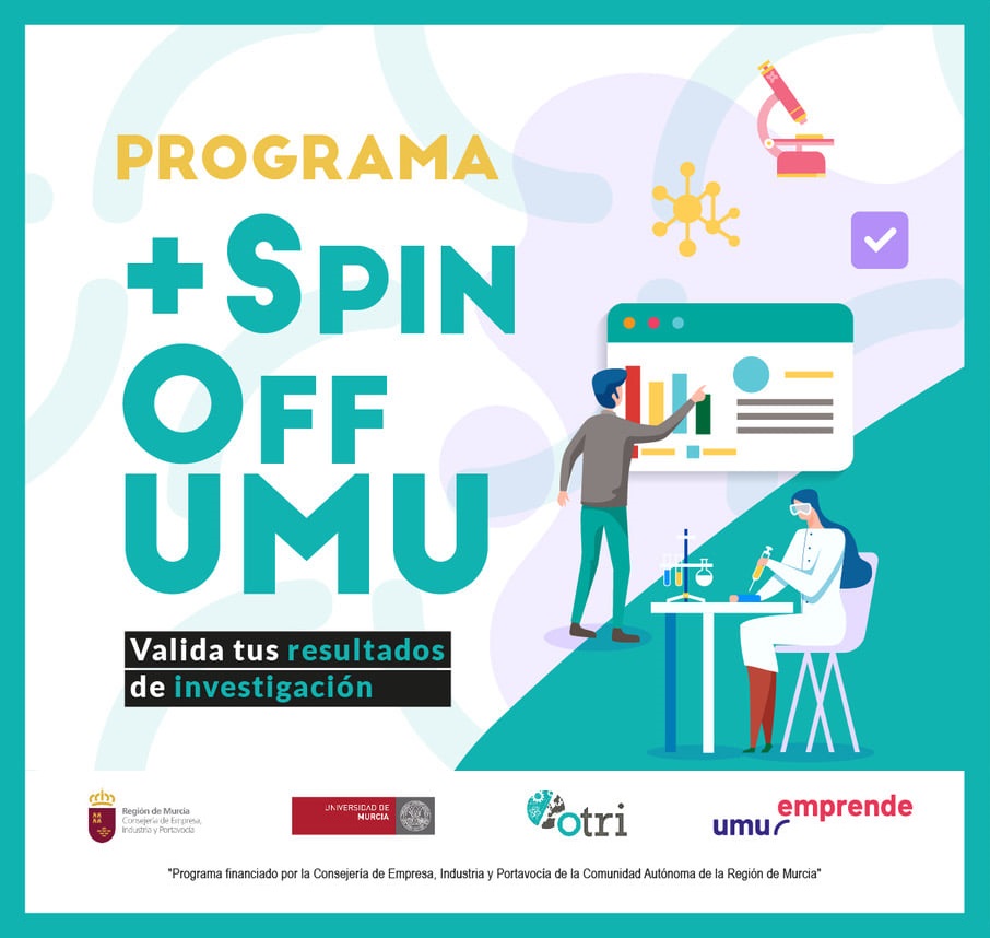 Nacen cuatro EBTs de la UMU gracias al programa ‘+Spin off’