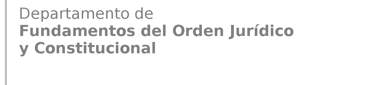 Departamento de Fundamentos de Orden Jurídico y Constitucional