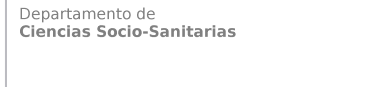 Departamento de Ciencias Sociosanitarias