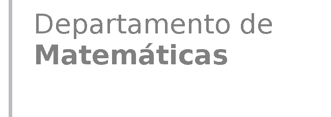 Departamento de Matemáticas