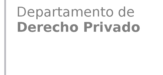 Departamento de Derecho Privado