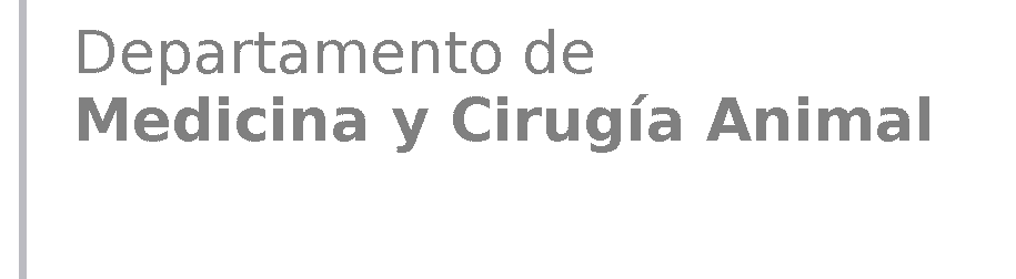 Departamento de Medicina y Cirugía Animal