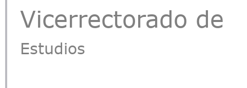 Vicerrectorado de Estudios