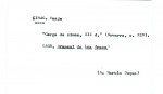Ficha escaneada por la fundación Juan March con el texto para la entrada çimac ( 1 de 2 ) 