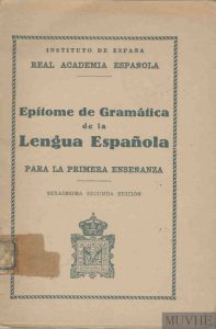 Epitome de Gramática de la Lengua Española para la primera enseñanza