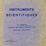 Cambridge Scientific Instrument Company, Ltd., The 1913.